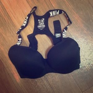 PINK padded sport bra